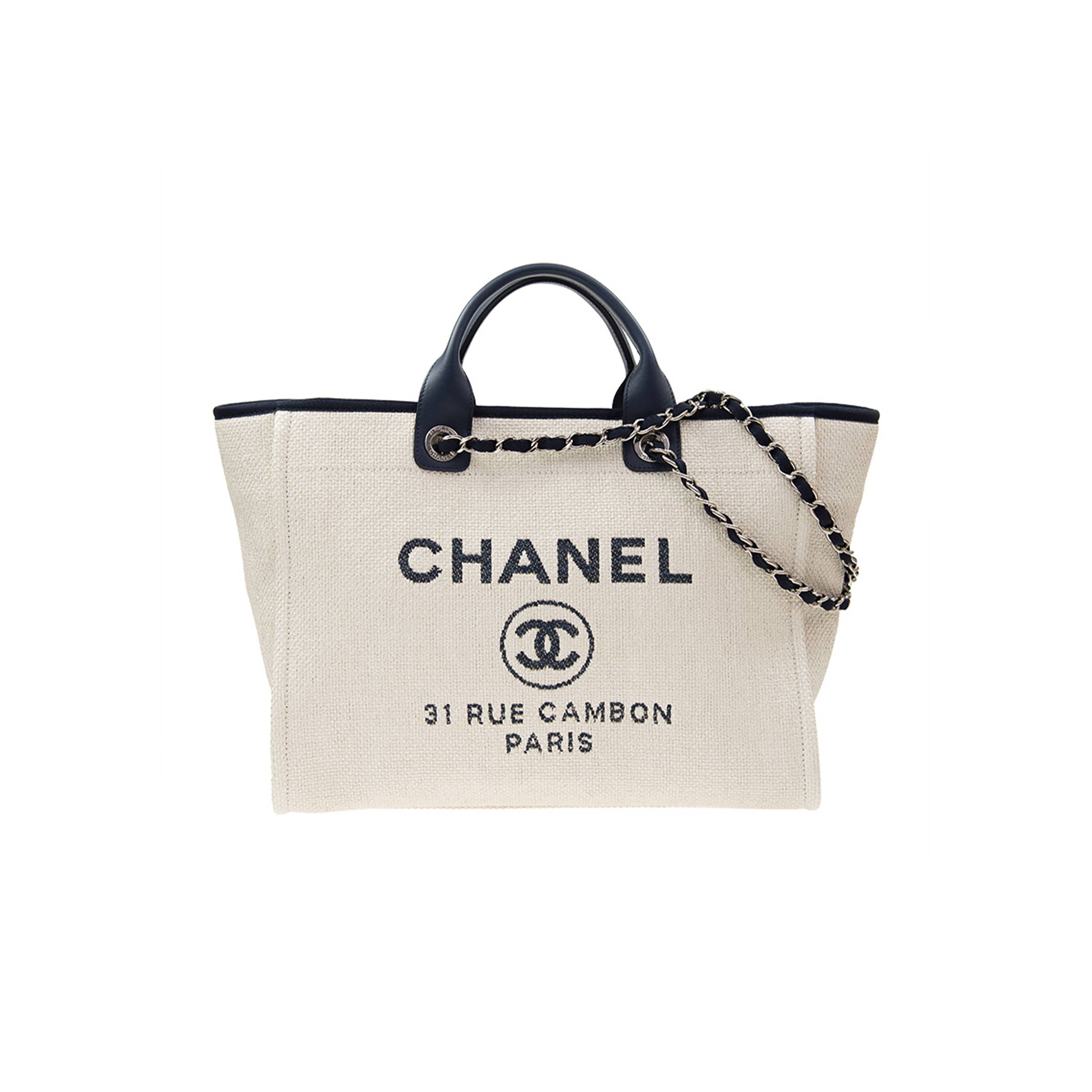 CHANEL DEAUVILLE LARGE TOTE GOLD HARDWARE   A66941 (30*50*22cm)