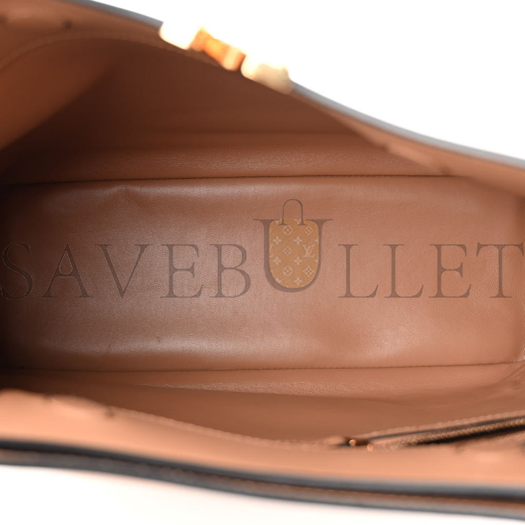 VERSACE CALFSKIN VITELLO VIRTUS HOBO CARAMEL  (36*31*13cm)