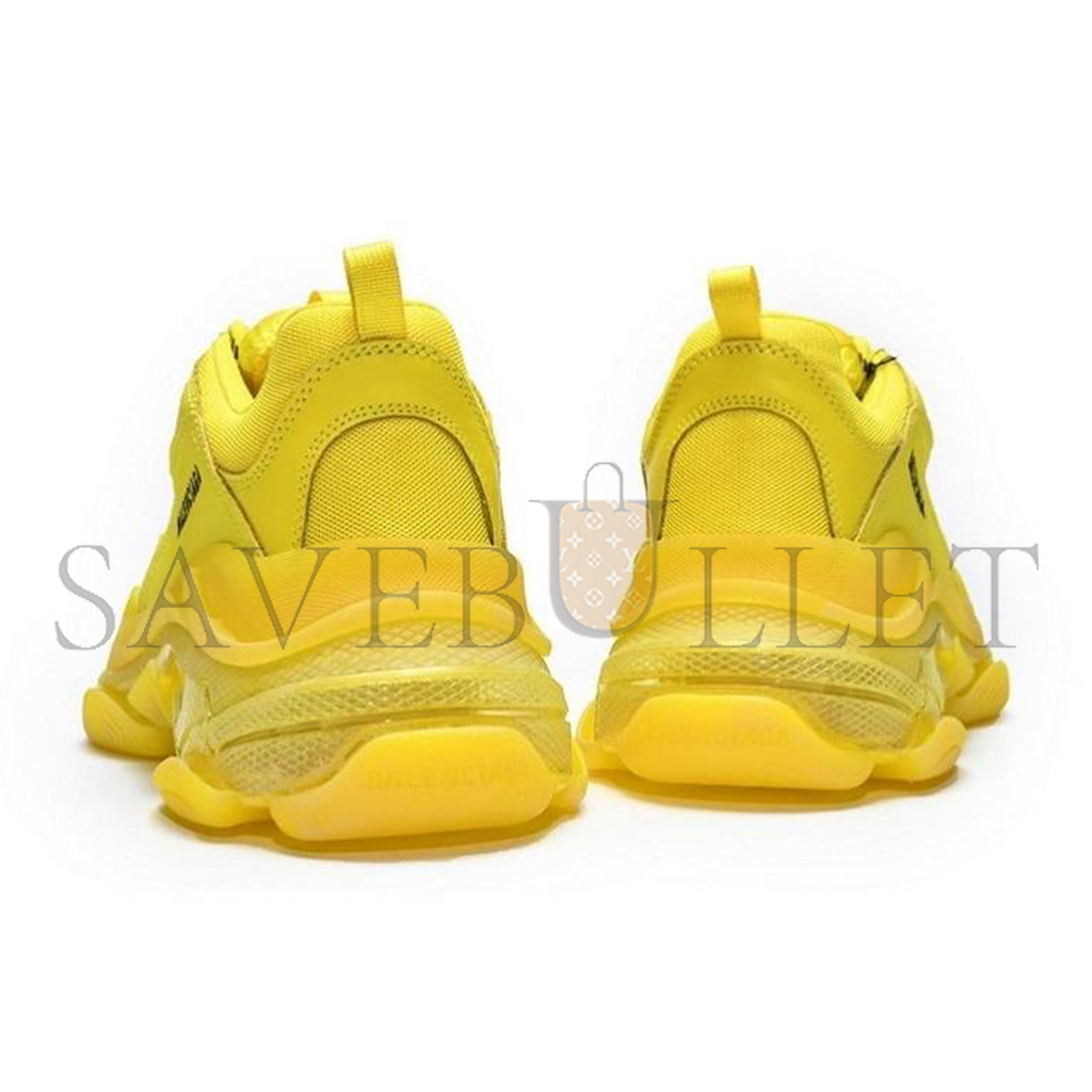 BALENCIAGA TRIPLE S CLEAR SOLE YELLOW 541624W09017500