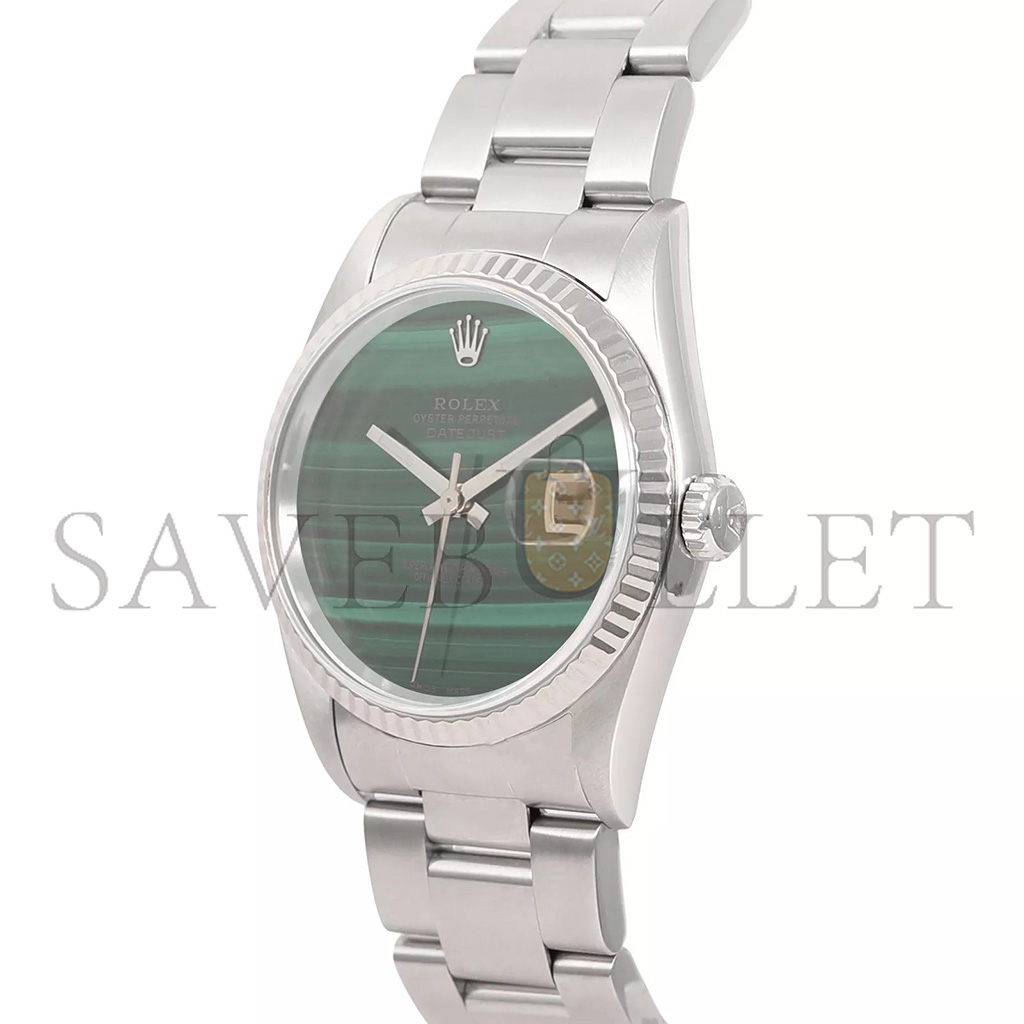 ROLEX DATEJUST GREEN MALACHITE DIAL WATCH 69178