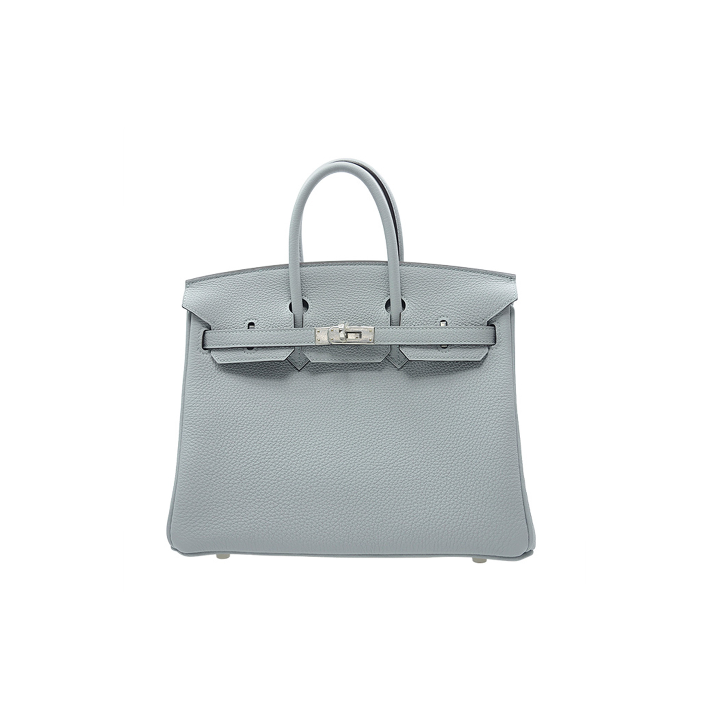 HERMES MASTER BIRKIN 25 TOGO LEATHER HAZE BLUE SILVER BUCKLE BAG BK258UTGSS (25*20*13cm)