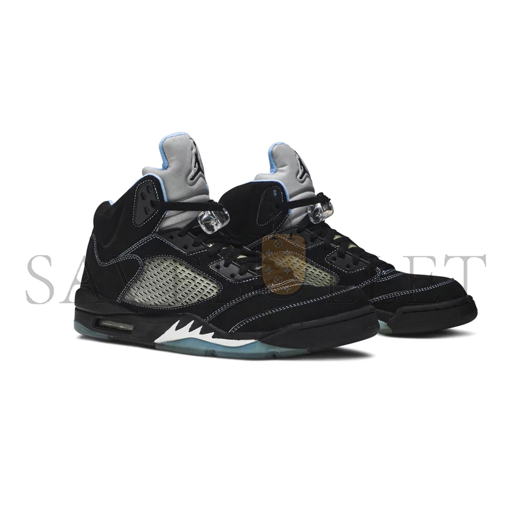 NIKE JORDAN 5 RETRO BLACK-UNIVERSITY BLUE 314259-041