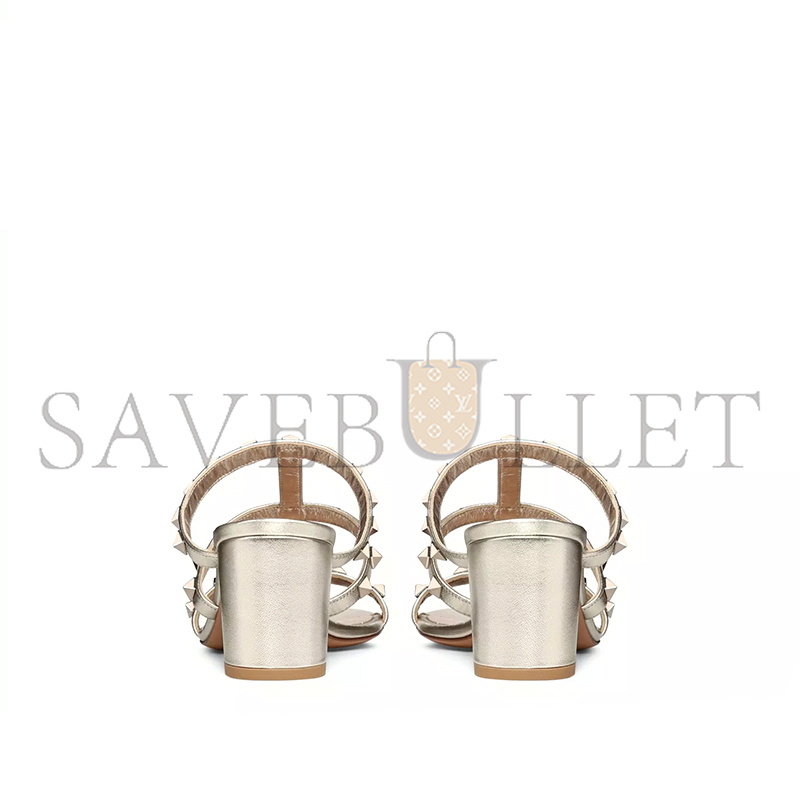 VALENTINO ROCKSTUD METALLIC CALFSKIN LEATHER SLIDE SANDAL 60MM 5W2S0C47JXH_S69 VALENTINO ROCKSTUD METALLIC CALFSKIN LEATHER SLIDE SANDAL 60MM 5W2S0C47JXH_S69
