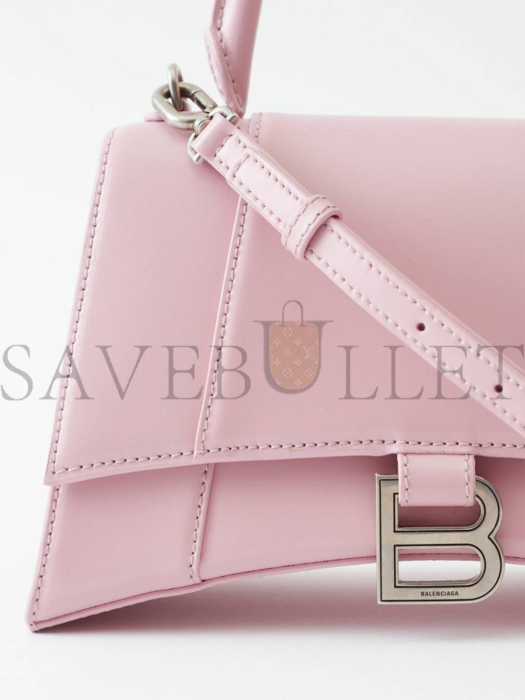 BALENCIAGA PINK HOURGLASS S LEATHER BAG MATCHESFASHION US (22.5*15*10cm)