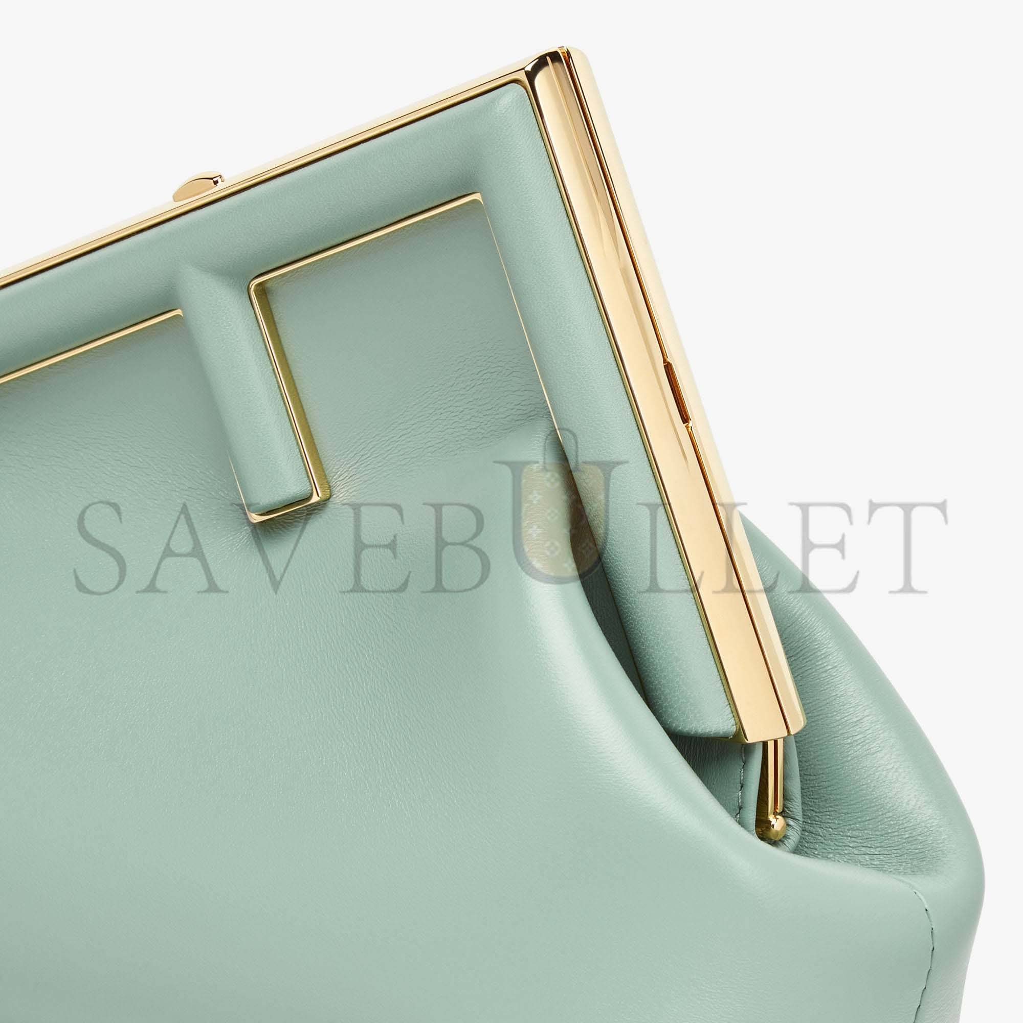 FENDI FIRST SMALL - MINT GREEN LEATHER BAG 8BP129ABVEF03HW (26*18*9.5cm)