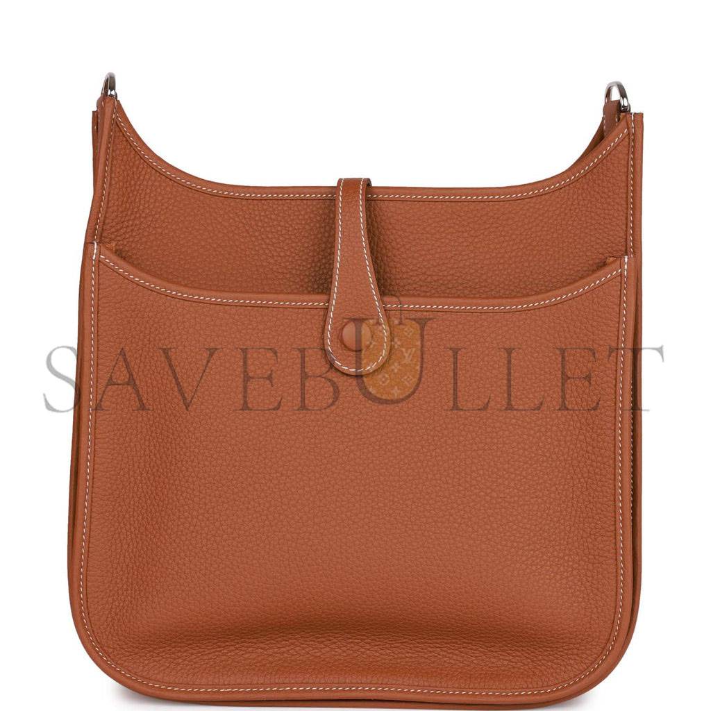 HERMES EVELYNE III PM GOLD CLEMENCE PALLADIUM HARDWARE  (29*30*7cm)