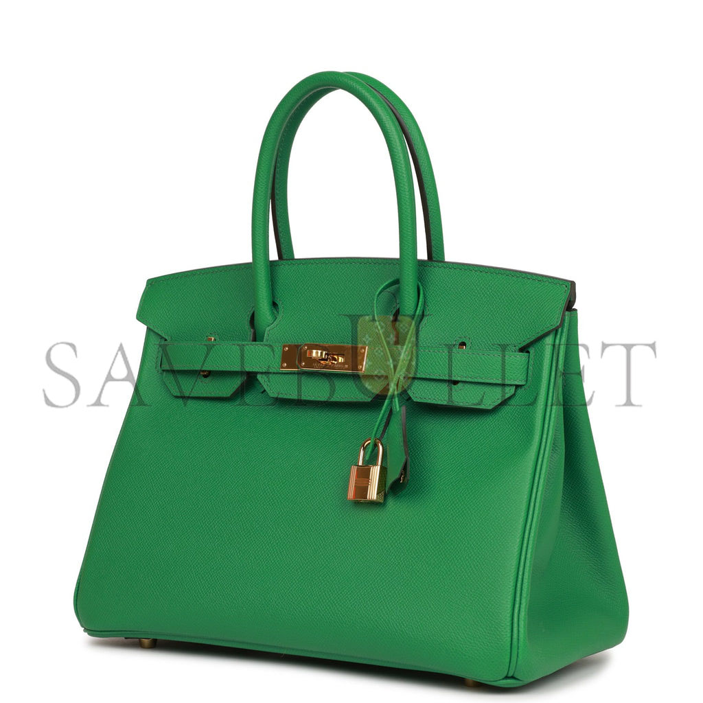 HERMES BIRKIN 30 CACTUS EPSOM GOLD HARDWARE (30cm)