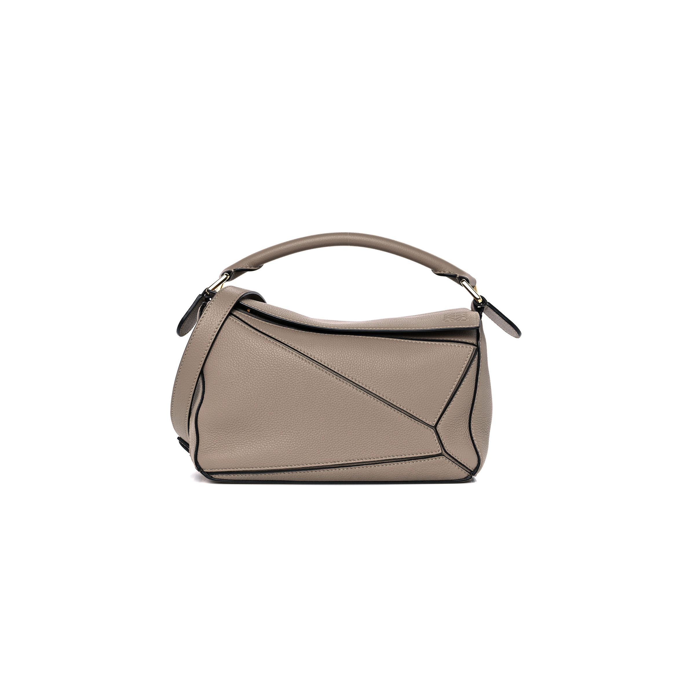 LOEWE GRAINED CALFSKIN SMALL PUZZLE BAG SAND (24*16.5*10.5cm)