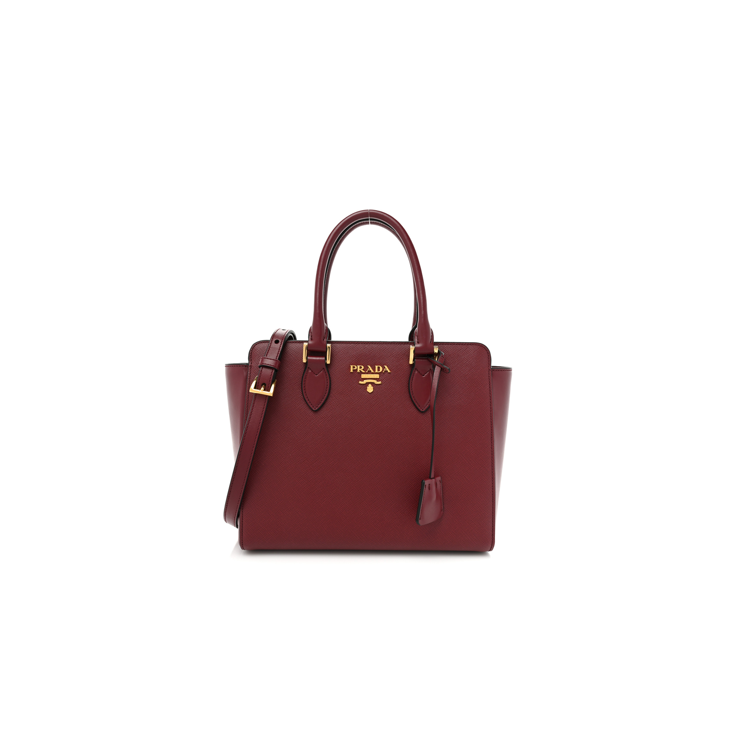 PRADA SAFFIANO SOFT CALFSKIN TOTE CERISE (26*23*10cm)