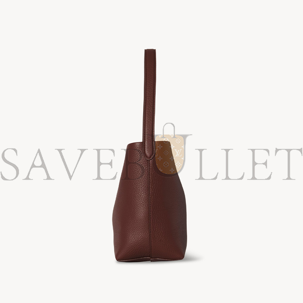 THE ROW SMALL NS PARK TOTE BAG IN LEATHER BURNT WOOD W1314L129BWOD (25*22*12cm)