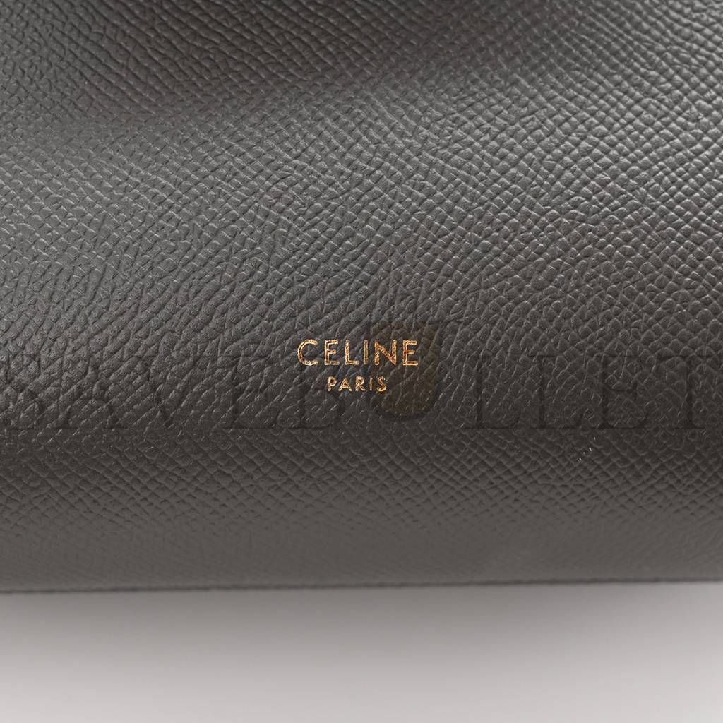 CELINE GRAINED CALFSKIN NANO BELT BAG GREY (20*19*11cm)