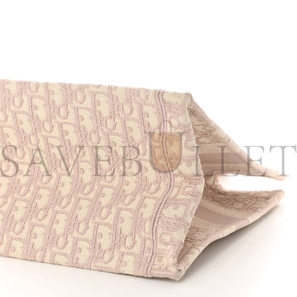 DIOR OBLIQUE MEDIUM BOOK TOTE ROSE DES VENTS (36*25*15.2cm)